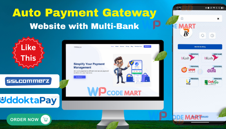 Personal Auto Payment Gateway Website with Multi-Bank & Wallet Support